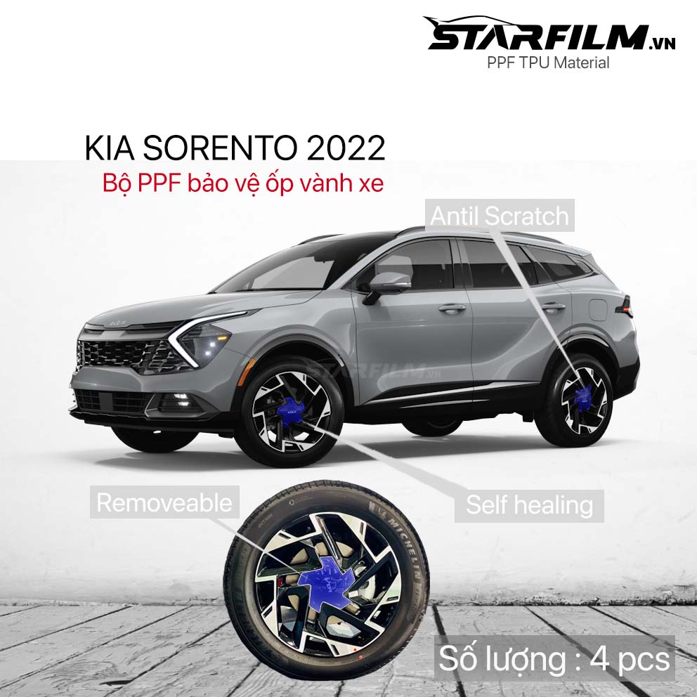 KIA SPORTAGE 2022 PPF TPU bảo vệ mâm xe STARFILM